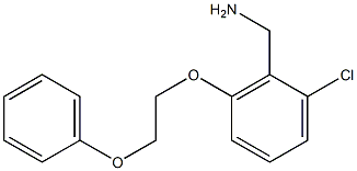 [2-chloro-6-(2-phenoxyethoxy)phenyl]methanamine Struktur