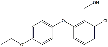 [2-chloro-6-(4-ethoxyphenoxy)phenyl]methanol Struktur