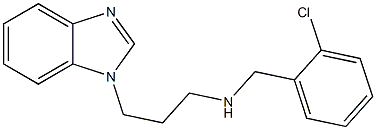 [3-(1H-1,3-benzodiazol-1-yl)propyl][(2-chlorophenyl)methyl]amine Struktur