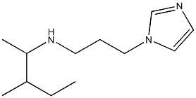 [3-(1H-imidazol-1-yl)propyl](3-methylpentan-2-yl)amine Struktur