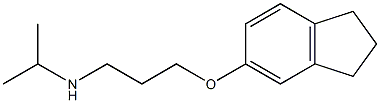 [3-(2,3-dihydro-1H-inden-5-yloxy)propyl](propan-2-yl)amine Struktur