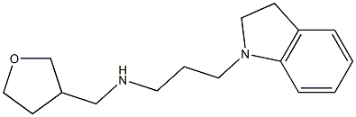 [3-(2,3-dihydro-1H-indol-1-yl)propyl](oxolan-3-ylmethyl)amine Struktur