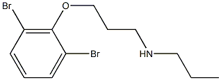 [3-(2,6-dibromophenoxy)propyl](propyl)amine Struktur