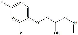 [3-(2-bromo-4-fluorophenoxy)-2-hydroxypropyl](methyl)amine Struktur