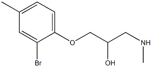 [3-(2-bromo-4-methylphenoxy)-2-hydroxypropyl](methyl)amine Struktur