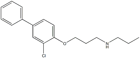 [3-(2-chloro-4-phenylphenoxy)propyl](propyl)amine Struktur