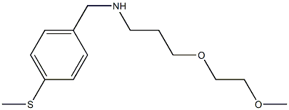 [3-(2-methoxyethoxy)propyl]({[4-(methylsulfanyl)phenyl]methyl})amine Struktur