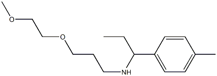 [3-(2-methoxyethoxy)propyl][1-(4-methylphenyl)propyl]amine Struktur