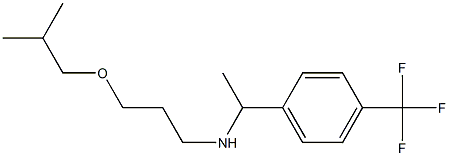 [3-(2-methylpropoxy)propyl]({1-[4-(trifluoromethyl)phenyl]ethyl})amine Struktur