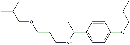 [3-(2-methylpropoxy)propyl][1-(4-propoxyphenyl)ethyl]amine Struktur