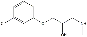 [3-(3-chlorophenoxy)-2-hydroxypropyl](methyl)amine Struktur