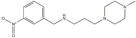 [3-(4-methylpiperazin-1-yl)propyl][(3-nitrophenyl)methyl]amine Struktur