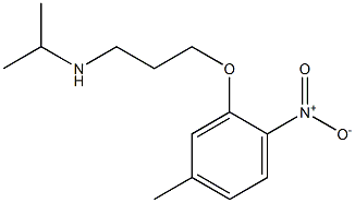 [3-(5-methyl-2-nitrophenoxy)propyl](propan-2-yl)amine Struktur