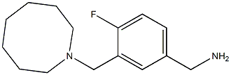 [3-(azocan-1-ylmethyl)-4-fluorophenyl]methanamine Struktur