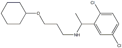 [3-(cyclohexyloxy)propyl][1-(2,5-dichlorophenyl)ethyl]amine Struktur