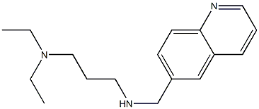 [3-(diethylamino)propyl](quinolin-6-ylmethyl)amine Struktur