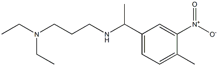 [3-(diethylamino)propyl][1-(4-methyl-3-nitrophenyl)ethyl]amine Struktur