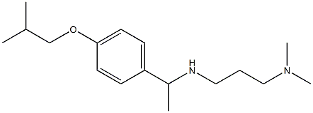 [3-(dimethylamino)propyl]({1-[4-(2-methylpropoxy)phenyl]ethyl})amine Struktur