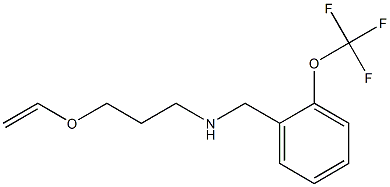 [3-(ethenyloxy)propyl]({[2-(trifluoromethoxy)phenyl]methyl})amine Struktur