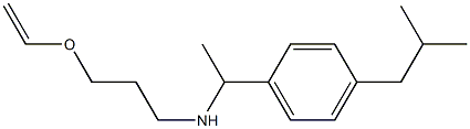 [3-(ethenyloxy)propyl]({1-[4-(2-methylpropyl)phenyl]ethyl})amine Struktur