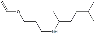 [3-(ethenyloxy)propyl](5-methylhexan-2-yl)amine Struktur