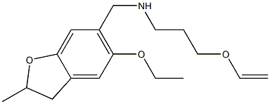 [3-(ethenyloxy)propyl][(5-ethoxy-2-methyl-2,3-dihydro-1-benzofuran-6-yl)methyl]amine Struktur