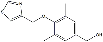 [3,5-dimethyl-4-(1,3-thiazol-4-ylmethoxy)phenyl]methanol Struktur