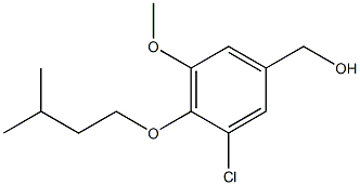 [3-chloro-5-methoxy-4-(3-methylbutoxy)phenyl]methanol Struktur