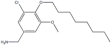 [3-chloro-5-methoxy-4-(octyloxy)phenyl]methanamine Struktur