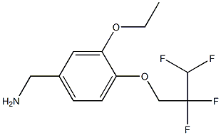 [3-ethoxy-4-(2,2,3,3-tetrafluoropropoxy)phenyl]methanamine Struktur