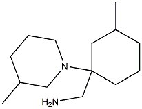 [3-methyl-1-(3-methylpiperidin-1-yl)cyclohexyl]methanamine Struktur