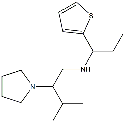 [3-methyl-2-(pyrrolidin-1-yl)butyl][1-(thiophen-2-yl)propyl]amine Struktur