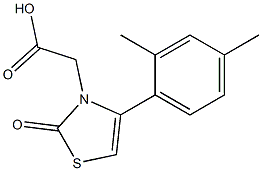 [4-(2,4-dimethylphenyl)-2-oxo-1,3-thiazol-3(2H)-yl]acetic acid Struktur