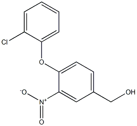 [4-(2-chlorophenoxy)-3-nitrophenyl]methanol Struktur