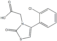 [4-(2-chlorophenyl)-2-oxo-1,3-thiazol-3(2H)-yl]acetic acid Struktur