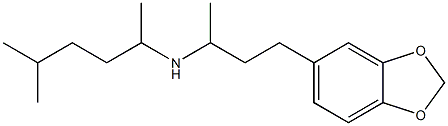 [4-(2H-1,3-benzodioxol-5-yl)butan-2-yl](5-methylhexan-2-yl)amine Struktur