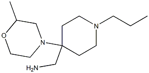 [4-(2-methylmorpholin-4-yl)-1-propylpiperidin-4-yl]methylamine Struktur