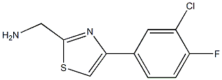 [4-(3-chloro-4-fluorophenyl)-1,3-thiazol-2-yl]methanamine Struktur