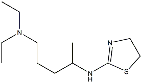 [4-(4,5-dihydro-1,3-thiazol-2-ylamino)pentyl]diethylamine Struktur