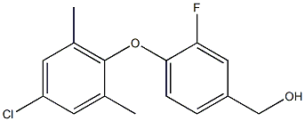 [4-(4-chloro-2,6-dimethylphenoxy)-3-fluorophenyl]methanol Struktur