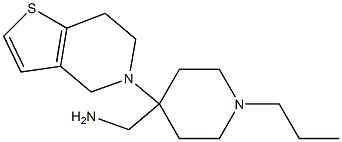 [4-(6,7-dihydrothieno[3,2-c]pyridin-5(4H)-yl)-1-propylpiperidin-4-yl]methylamine Struktur