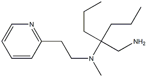 [4-(aminomethyl)heptan-4-yl](methyl)[2-(pyridin-2-yl)ethyl]amine Struktur