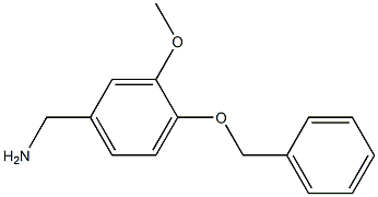 [4-(benzyloxy)-3-methoxyphenyl]methanamine Struktur