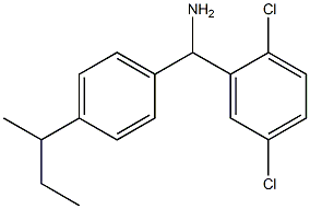 [4-(butan-2-yl)phenyl](2,5-dichlorophenyl)methanamine Struktur