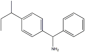 [4-(butan-2-yl)phenyl](phenyl)methanamine Struktur