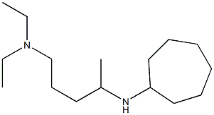 [4-(cycloheptylamino)pentyl]diethylamine Struktur