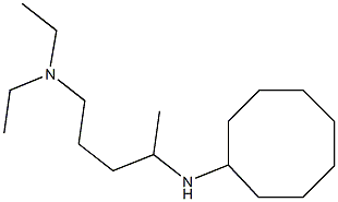 [4-(cyclooctylamino)pentyl]diethylamine Struktur