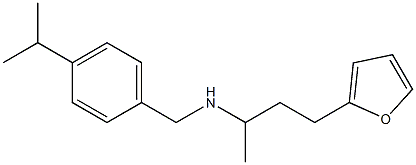 [4-(furan-2-yl)butan-2-yl]({[4-(propan-2-yl)phenyl]methyl})amine Struktur