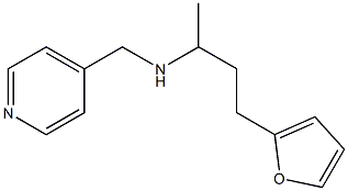 [4-(furan-2-yl)butan-2-yl](pyridin-4-ylmethyl)amine Struktur