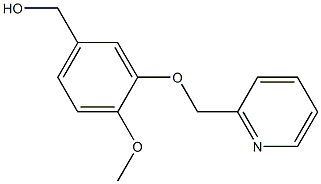 [4-methoxy-3-(pyridin-2-ylmethoxy)phenyl]methanol Struktur